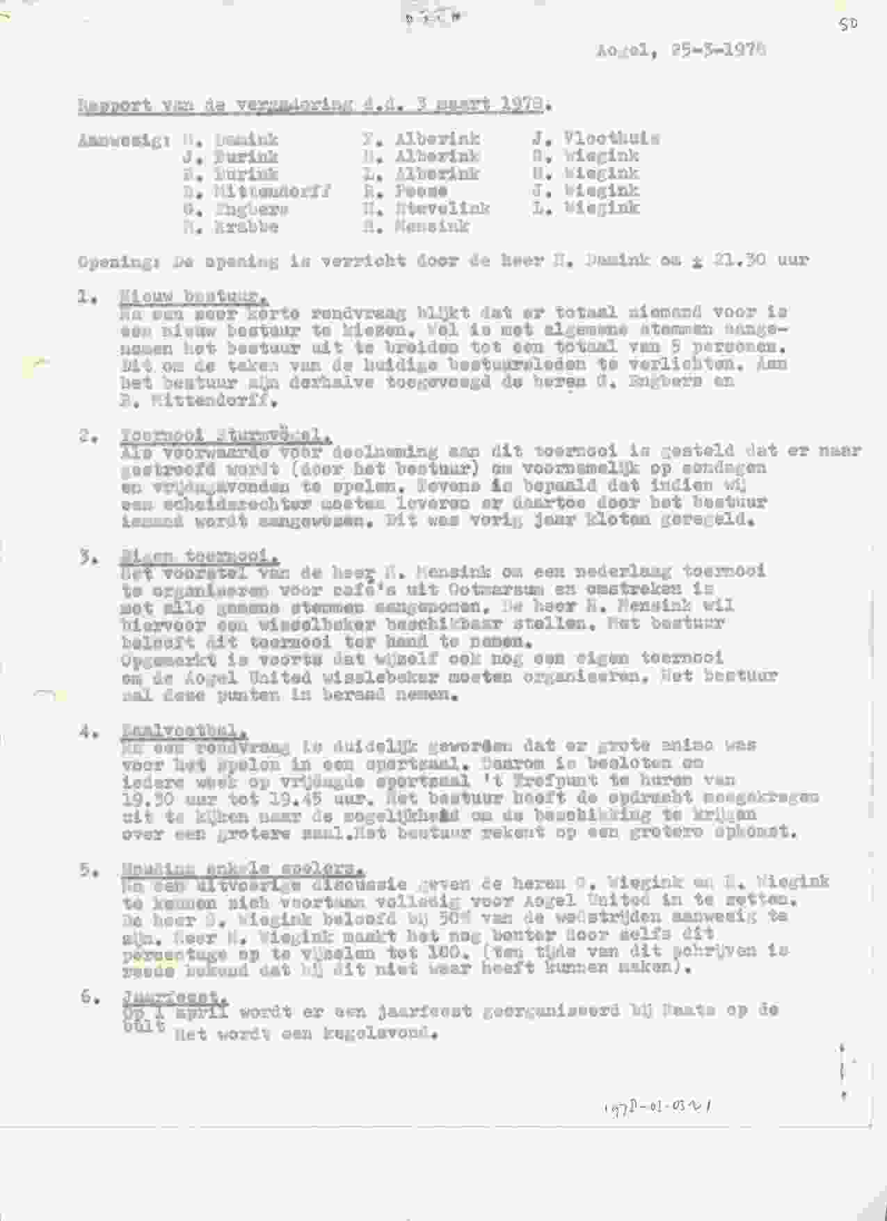 Diverse offici&euml;le documenten