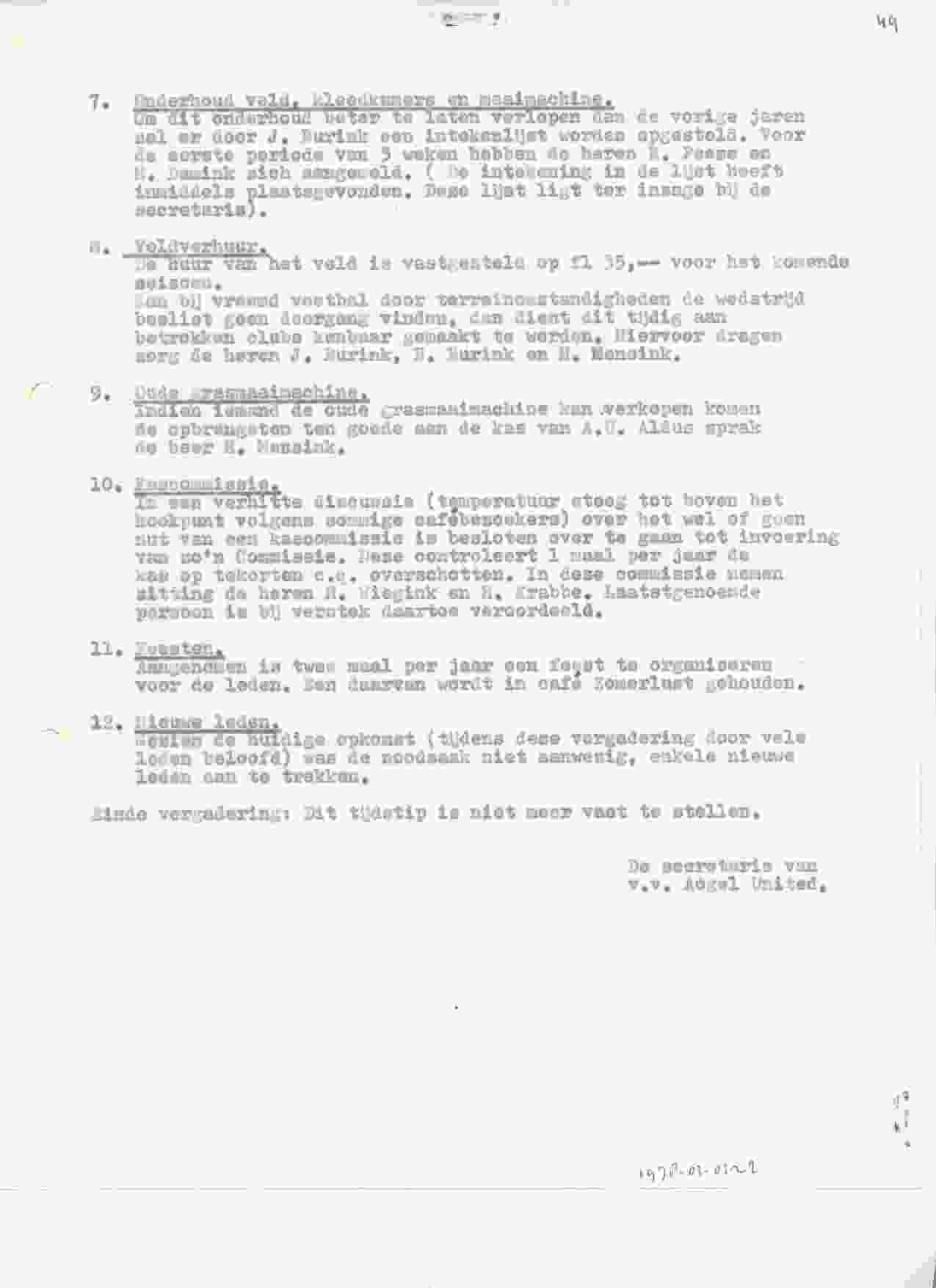 Diverse offici&euml;le documenten