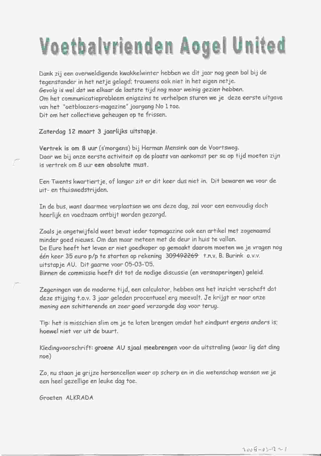 Diverse offici&euml;le documenten