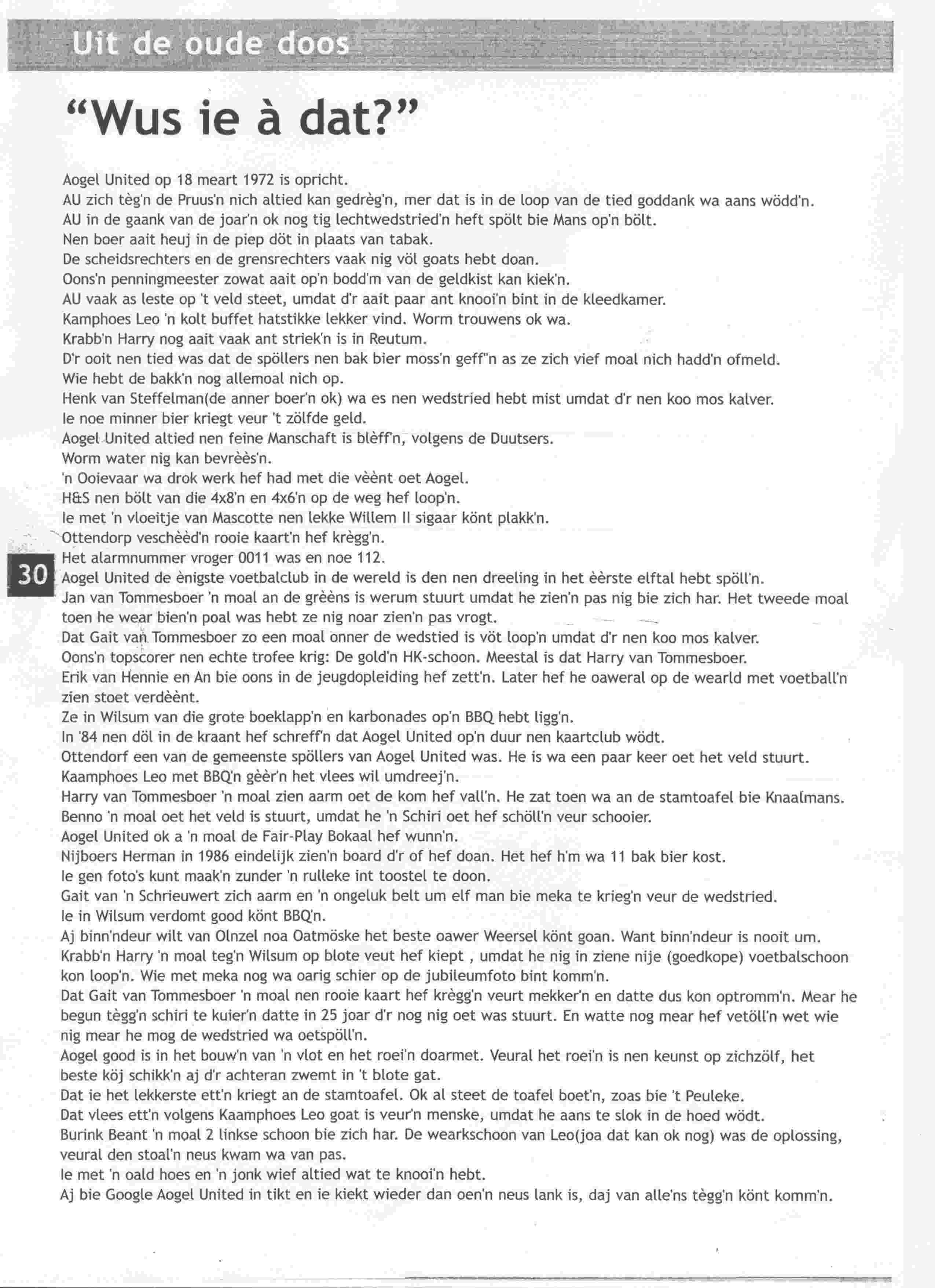 Diverse offici&euml;le documenten